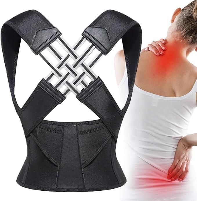 Premium Adjustable Posture Corrector and Pain Relief & Support Belt – Comfort Support for Men & Women